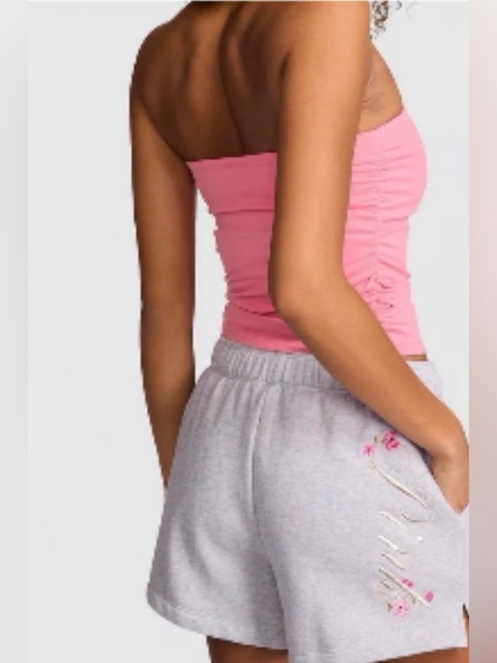 VICTORIAS SECRET PINK CAMPUS ROLL-DOWN SHORTS